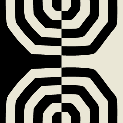 Chinese Tao Half Element from Modular Tiles Set