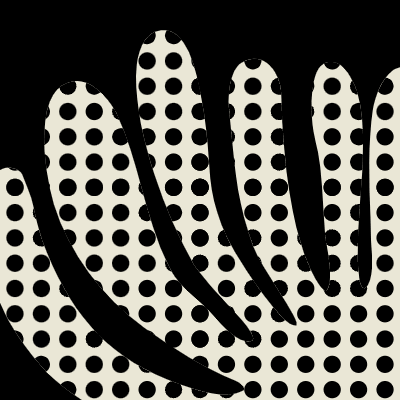 Coral Polka Dot Element from Modular Tiles Set