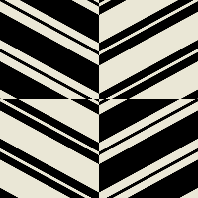 Diagonal Way Oblique Checker Element from Modular Tiles Set