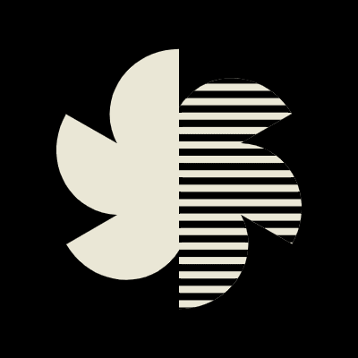 Flower Bloom Half Stripe Element from Modular Tiles Set