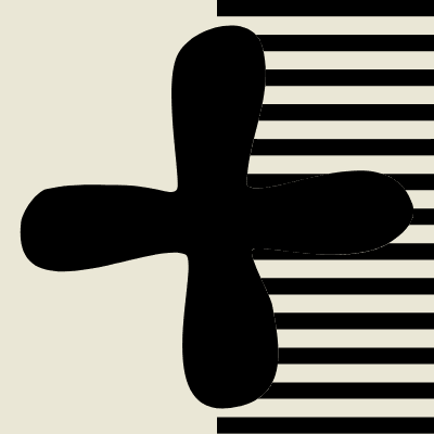 Flower Cross Half Element from Modular Tiles Set