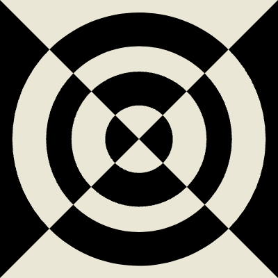 Focus Circle Triangle Element from Modular Tiles Set