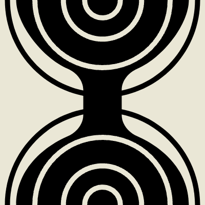 Hour Glass Focus Circle Element from Modular Tiles Set