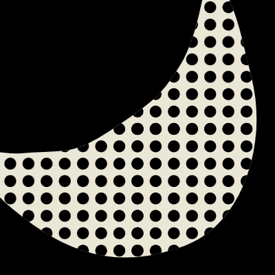 Moon Polka Dot Element from Modular Tiles Set