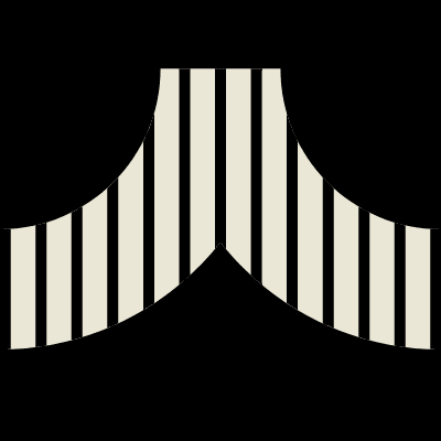 Nose Stripe Line Element from Modular Tiles Set