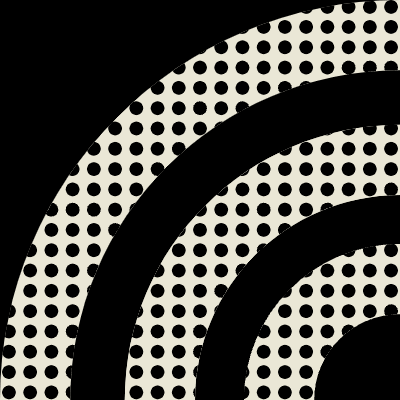 Wave Curve Polka Dot Element from Modular Tiles Set