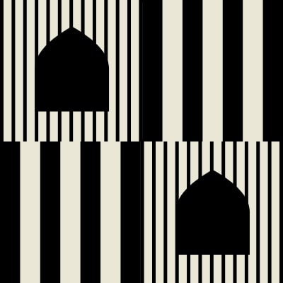 Window Antique Stripe Line Element from Modular Tiles Set