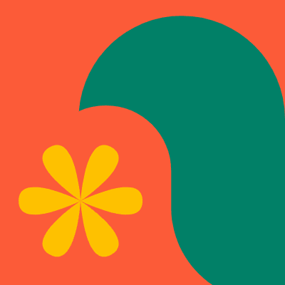 Bird And Flower Element from Modular Tiles Set