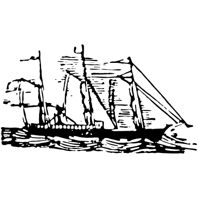 Junk Ship 23 Element from Vintage Illustrations Set