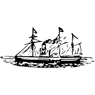 Steamship 12 Element from Vintage Illustrations Set