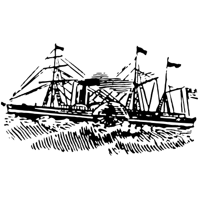 Steamship 14 Element from Vintage Illustrations Set