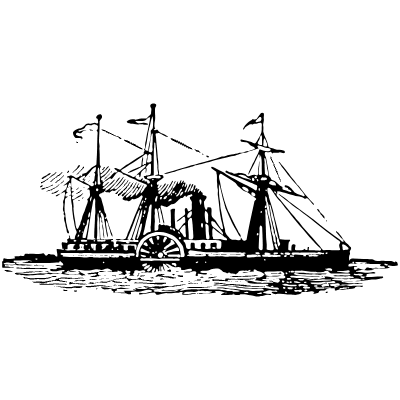 Steamship 15 Element from Vintage Illustrations Set