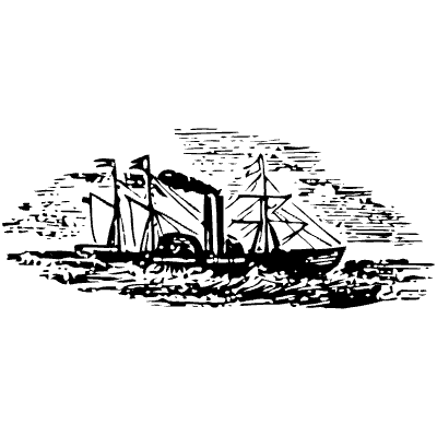 Steamship 18 Element from Vintage Illustrations Set