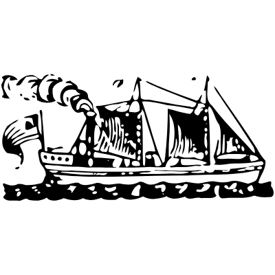 Steamship 6 Element from Vintage Illustrations Set