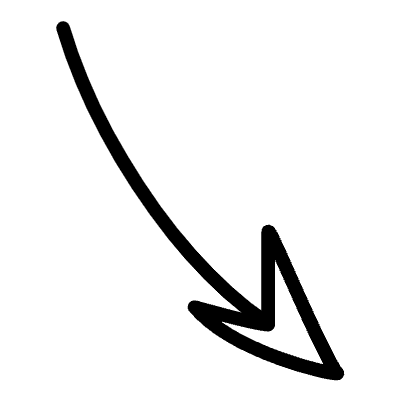 Pointing Curve Triangle Arrow Line Element from Variable Scribbles Set