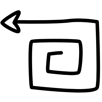 Rectangle Spiral Triangle Line Arrow Element from Variable Scribbles Set