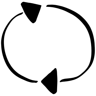 Reload Sync Doodle Arrows Element from Beveled Scribbles Set