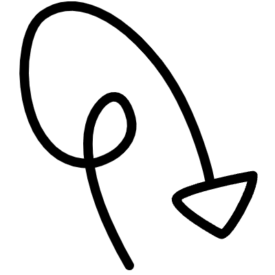 Spiral Arrow Line 24 Element from Variable Scribbles Set