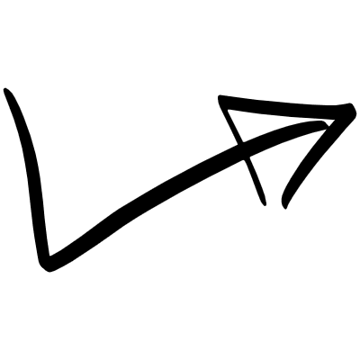 Turn Upward Arrow Element from Beveled Scribbles Set