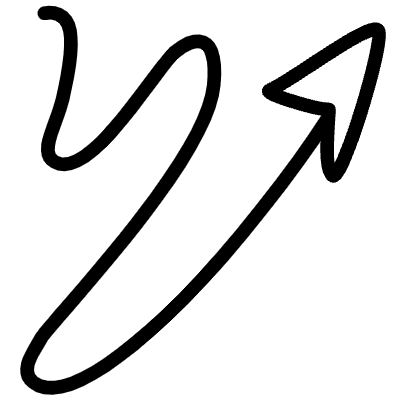 Wiggle Arrow Line 4 Element from Variable Scribbles Set