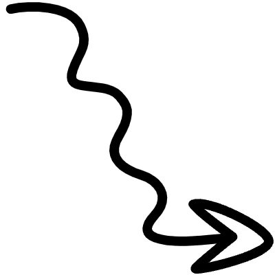 Wiggle Arrow Line 7 Element from Variable Scribbles Set