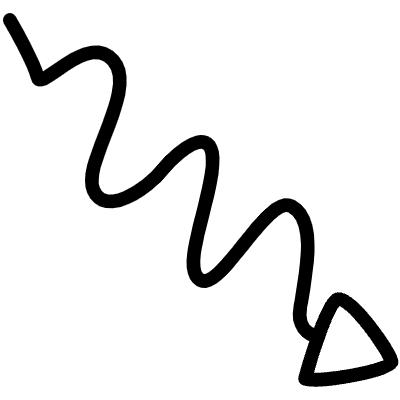 Wiggle Triangle Line Arrow Element from Variable Scribbles Set