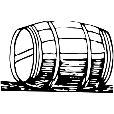Barrel 2 Element from Vintage Illustrations Set