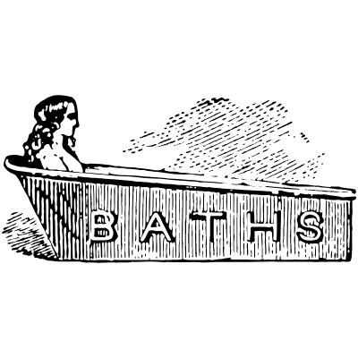 Bath 1 Element from Vintage Illustrations Set