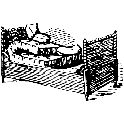 Bed 1 Element from Vintage Illustrations Set