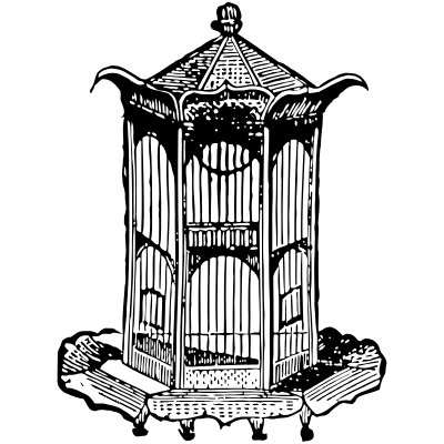 Bird Cage 4 Element from Vintage Illustrations Set