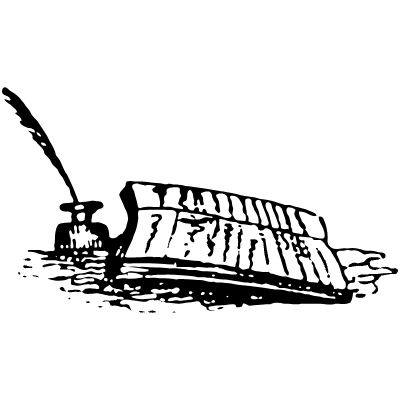 Book Writing 1 Element from Vintage Illustrations Set