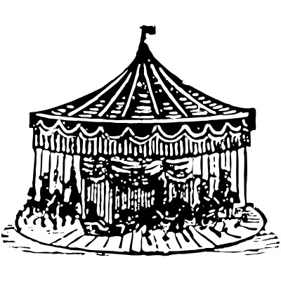 Carousel Element from Vintage Illustrations Set