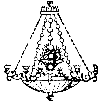 Chandelier 2 Element from Vintage Illustrations Set