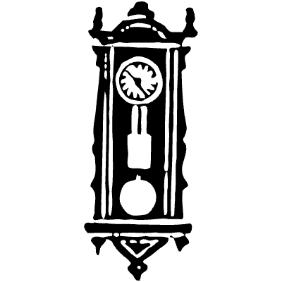 Clock Vintage 8 Element from Vintage Illustrations Set