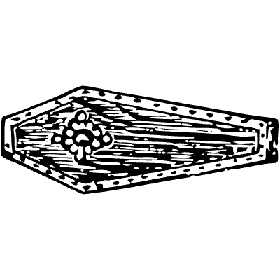 Coffin Element from Vintage Illustrations Set