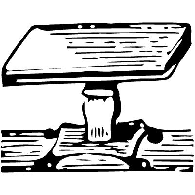 Desk Table 1 Element from Vintage Illustrations Set