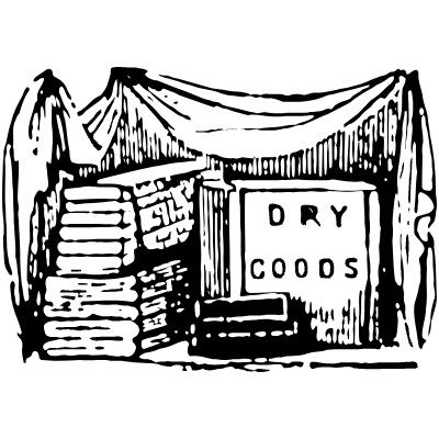 Dry Goods Shop Element from Vintage Illustrations Set