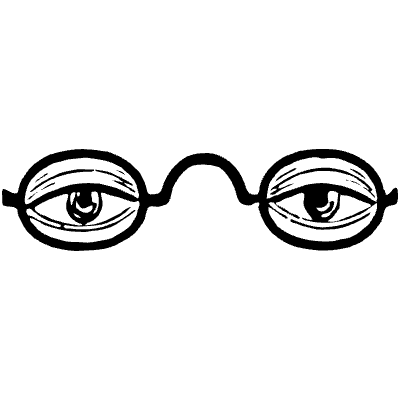 Eyeglasses 1 Element from Vintage Illustrations Set