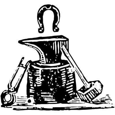 Farrier Tools Element from Vintage Illustrations Set