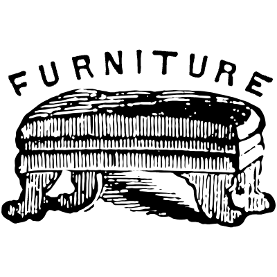 Furniture 1 Element from Vintage Illustrations Set