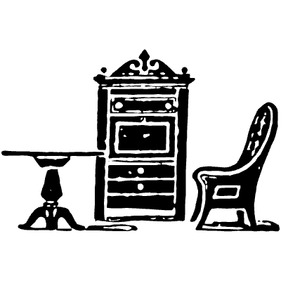 Furniture 2 Element from Vintage Illustrations Set