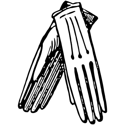 Gloves 3 Element from Vintage Illustrations Set