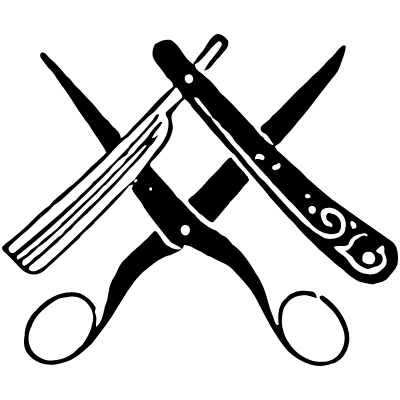 Haircut Equipment Element from Vintage Illustrations Set