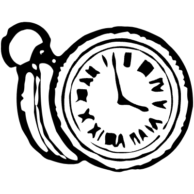 Hand Clock 1 Element from Vintage Illustrations Set