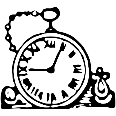 Hand Clock 2 Element from Vintage Illustrations Set