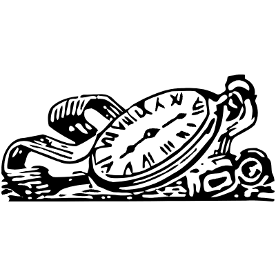 Hand Clock 3 Element from Vintage Illustrations Set