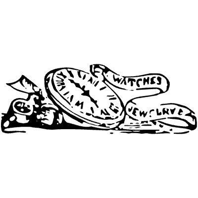 Hand Clock 4 Element from Vintage Illustrations Set