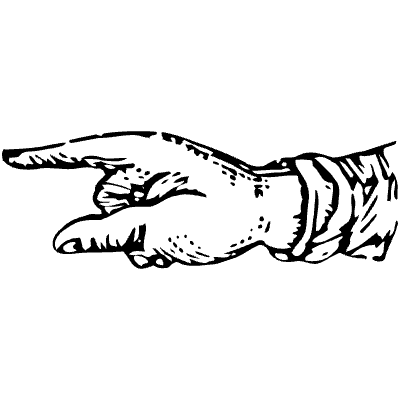 Hand Point 11 Element from Vintage Illustrations Set