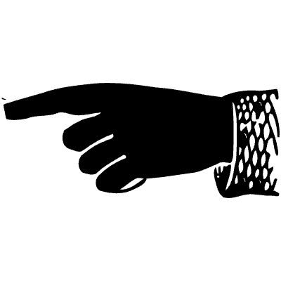 Hand Point 13 Element from Vintage Illustrations Set