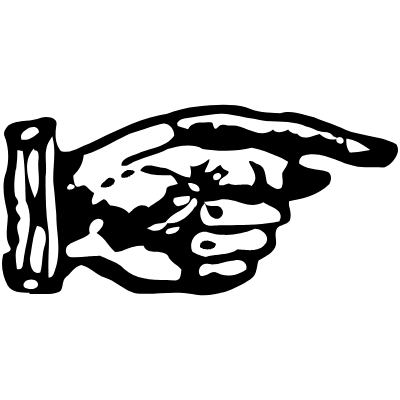 Hand Point 5 Element from Vintage Illustrations Set